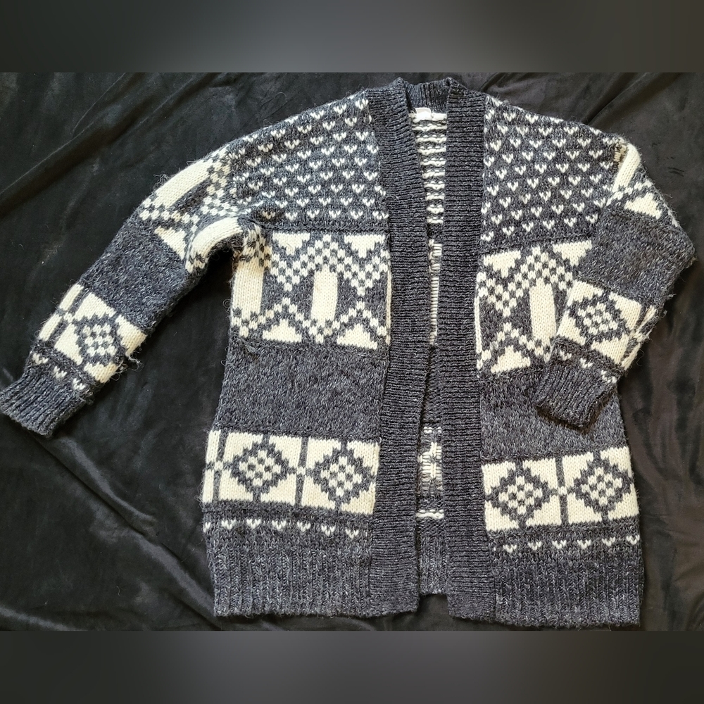 Gap cardigan sweater, fair isle, large
